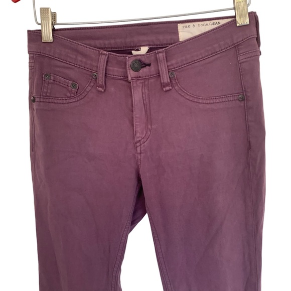 Rag & Bone Jegging Wine Ombre Jean Size 25 - Picture 5 of 10